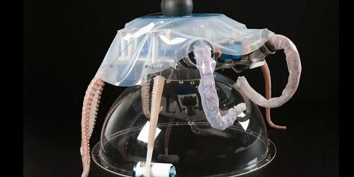 Video Robot Gurita 'Beraksi' di Dalam Air