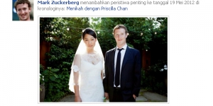 Pendiri Facebook Mark Zuckerberg Resmi Menikahi Priscilla Chan
