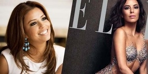 Berpose Bugil, Eva Longoria Tampil Berkilau untuk Majalah Elle