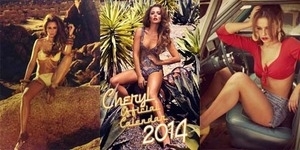 Cheryl Cole Pamer Lekuk Tubuh Seksi untuk Kalender 2014