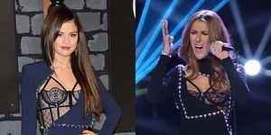 Kenakan Gaun Sama, Selena Gomez vs Celine Dion Mana yang Lebih Seksi?