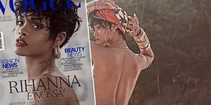 Rihanna Bugil di Cover Vogue Brasil
