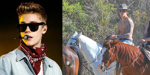 Gagahnya Justin Bieber Saat Menunggangi Kuda