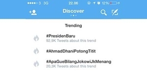 Jokowi Presiden, #AhmadDhaniPotongTitit Jadi Trending Topic Twitter