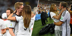 Pemain Jerman Dapat Ciuman dan Pelukan Mesra dari Para WAGs