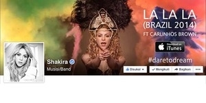Shakira Cetak Rekor 100 Juta Likes Facebook