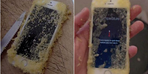 iPhone Masih Hidup Meski Terpanggang di Dalam Cake