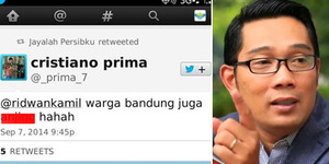 Akun @_prima_7 Hina Bandung dan Tantang Ridwan Kamil