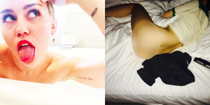 Asisten Unggah Foto Bokong Miley Cyrus yang Terekspos Saat Tidur