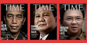 Foto Parodi Cover Time Edisi Jokowi, Prabowo dan Ahok Ala Star Wars
