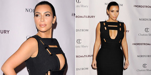 Foto Seksi Kim Kardashian di Festival Kecantikan Charlotte Tilburys