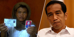 Ibu Tukang Sate Penghina Jokowi di Facebook Rela Bersujud Minta Maaf