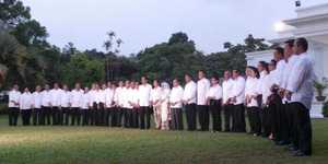 Inilah Daftar 34 Menteri di Kabinet Kerja Jokowi-JK