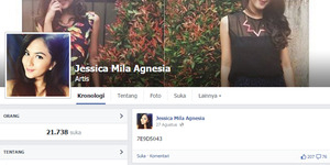 Jessica Mila Sebar 3 PIN BB Berbeda di Facebook?