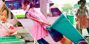 Xia Meiling, Gadis Cilik Penjaga Kebersihan Kota Menuai Pujian