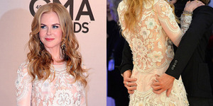 Foto Nicole Kidman Nip Slip dan Pantat Diremas Keith Urban di CMA Awards 2014