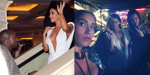 Foto Penampilan Seksi Kim Kardashian di Pesta Ulang Tahun ke-34