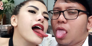 Foto Nikita Mirzani Adu Lidah dengan Adit Insomnia