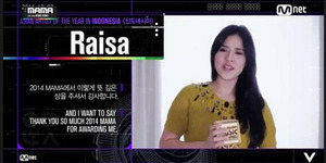 Raisa Pemenang Asian Artist of the Year-Indonesia MAMA 2014