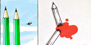 Foto: Karikatur Solidaritas Insiden Charlie Hebdo