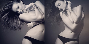 Foto Seksi Miranda Kerr Topless di Majalah Love