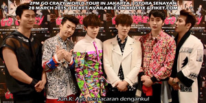 2PM Sapa Fans Indonesia, Jun.K: Ayo berpacaran denganku!