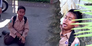 Bocah SMP Ditilang Polwan Mewek Takut Dimarahi Mamanya