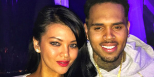 Farah Quinn Pamer Belahan Dada Seksi Bareng Chris Brown