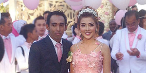 Foto Resepsi Pernikahan Bella Shofie-Suryono di Bali