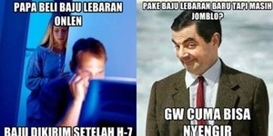 Kumpulan Meme Kocak Baju Lebaran