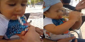 Bapak Ajari Bayi Merokok & Minum Bir Diburu Polisi Rumania