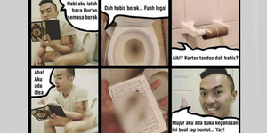 Blogger Alvin Tan Sobek Al Quran Dijadikan Tisu Toilet