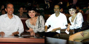 Beredar Foto Nikita Mirzani Pamer Paha Seksi di Depan Jokowi