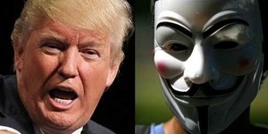 Giliran Anonymous Serang Donald Trump