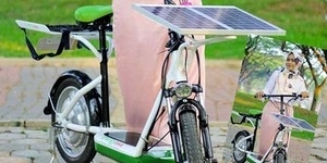Mahasiswi Bekasi Bikin Sepeda Bertenaga Surya