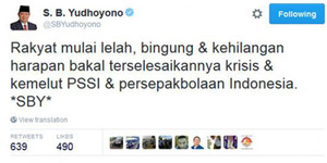 SBY Sindir Pembekuan PSSI, 'Mati Kutu' Kena Skak Netizen
