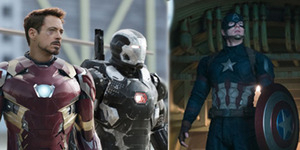 Foto Tim Iron Man VS Tim Captain America di Civil War