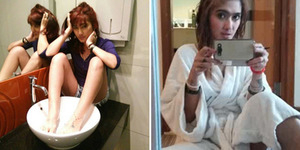 Lagi, Beredar Foto Hot Revi Mariska di Kamar Mandi