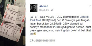Mau Kencan Diputusin, Ahmad Nelangsa Jual Tiket Film Batman