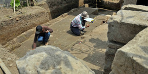 Sisa Candi Abad ke-14 Ditemukan di Bandung