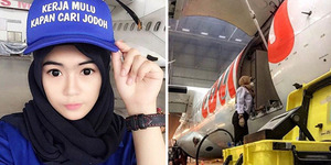 Foto: Neni Anggraeni, Teknisi Berhijab Maskapai Lion Group