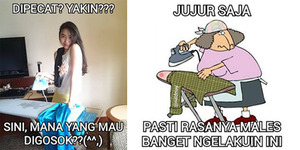 Meme Malas Nyetrika Ungkap Kebiasaan Banyak Orang