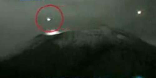UFO Melintas di Gunung Berapi Popocatepetl  Meksiko