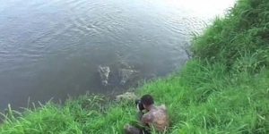 Fotografer ini Hampir Dimakan Buaya