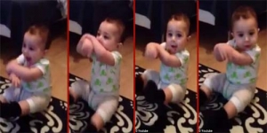 Lucunya Bayi 7 Bulan Ber-Gangnam Style
