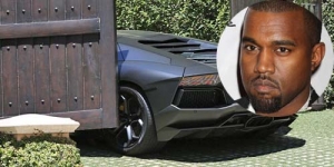 Mobil Lamborghini Rp 7,2 Miliar Kanye West Tabrak Pagar Kim Kardashian